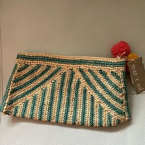 Anthropologie Mar y Sol Clutch Rafia Bag